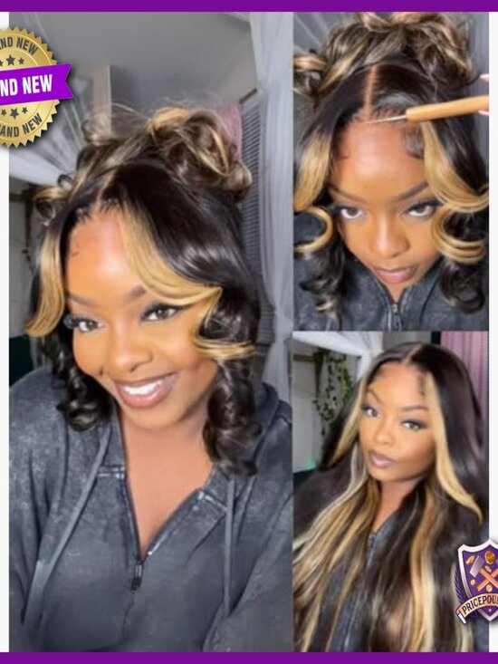 Pre-Cut Human Hair Wig Glueless HD Lace Closure Body Wave 18 Inch main image 6